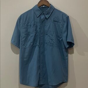 Reel Legends Saltwater II Men’s Blue Short Sleeve Shirt size S